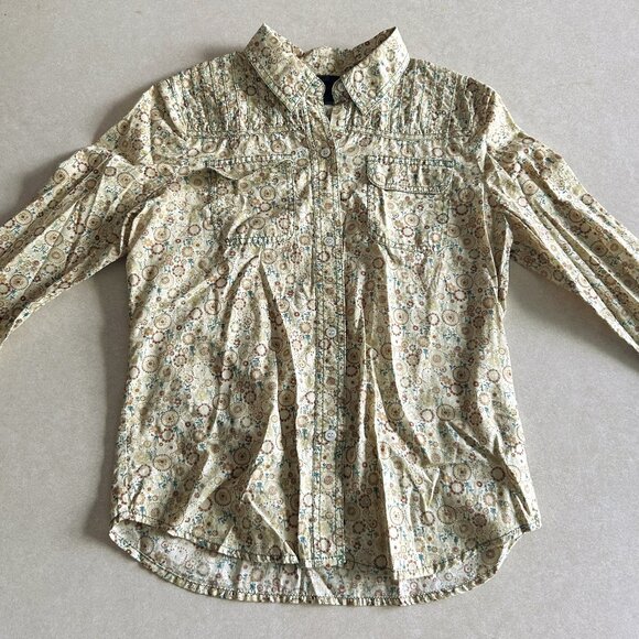 Vintage Y2K Floral Print Button Down Shirt ASO Ice Princess - Picture 3 of 8